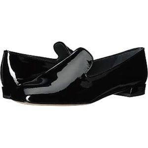 Stuart Weitzman Black smoking slippers / flats